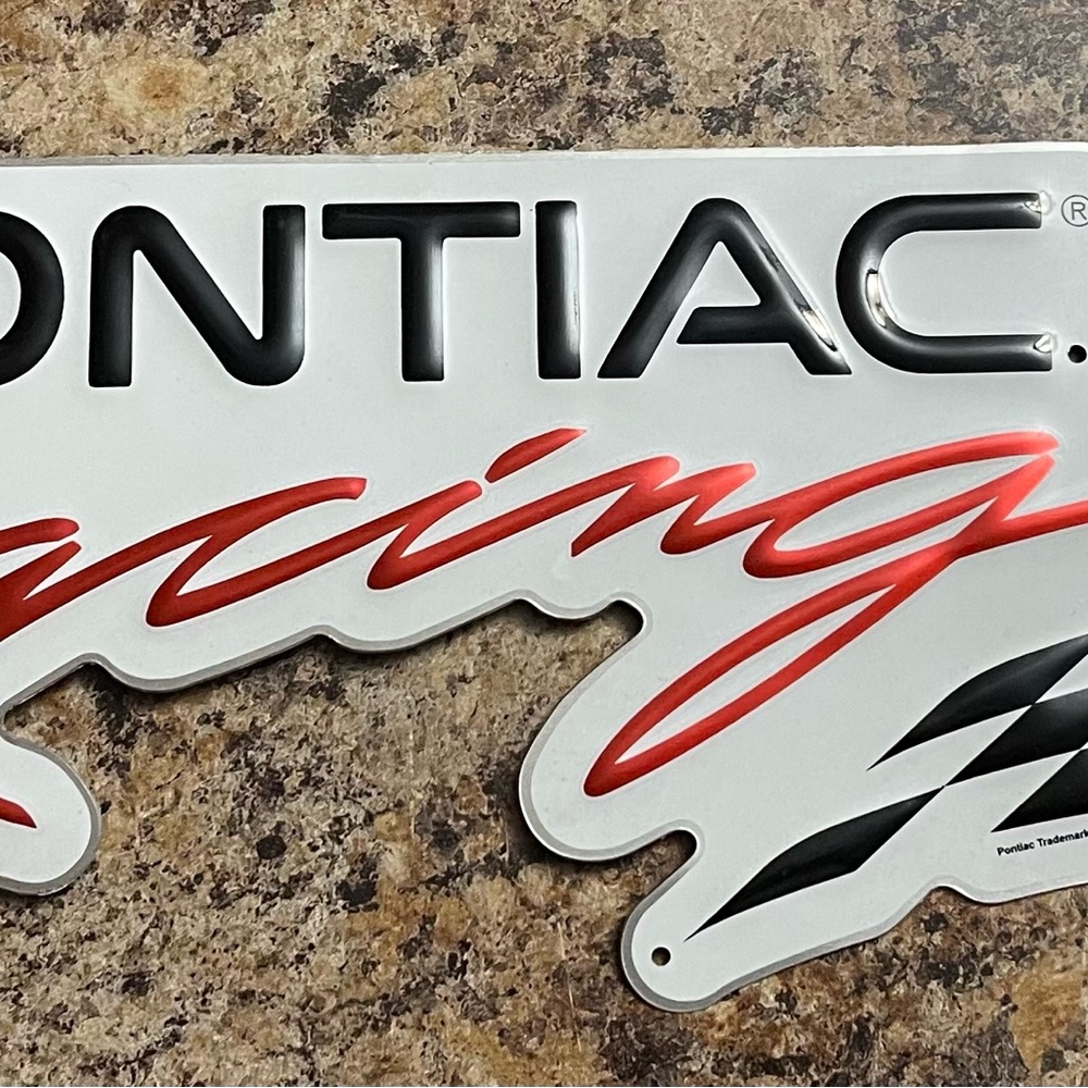 Pontiac Racing Metal Sign NEW - Picture 3 of 3